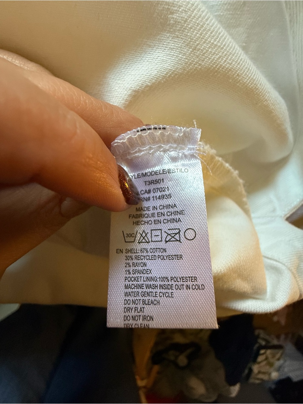 White Oversized Button-Front Jacket/Over Shirt - Picture 3 of 7